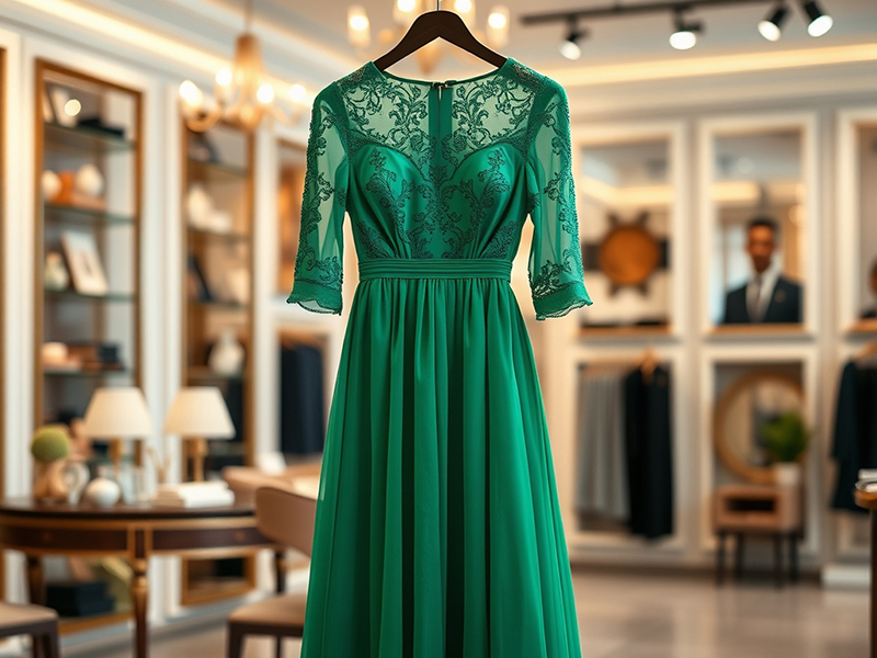 Emerald Elegance Gown