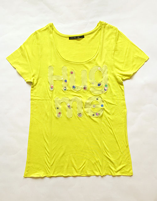Sequins in Mesh Applique Tee