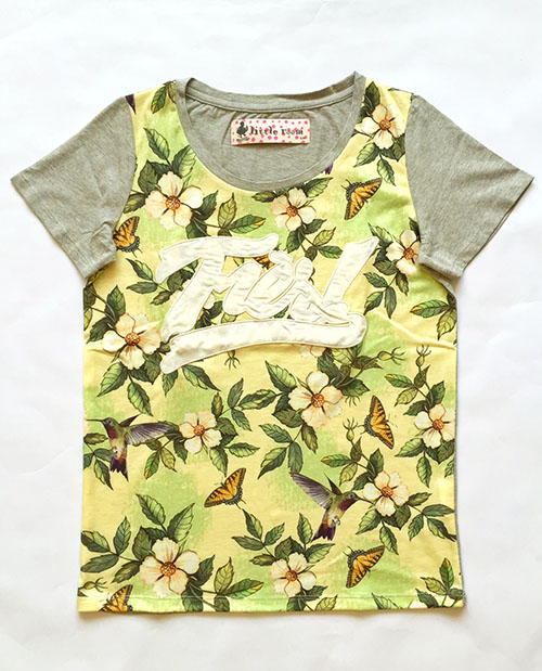 Flower Print + Applique Tee