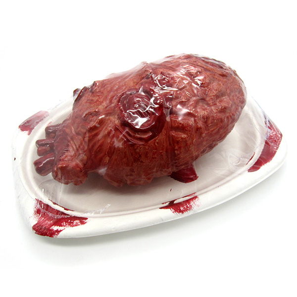 Blood Heart on Paper Plate