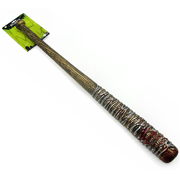Long Bronze Baseball Bat with Blood