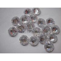 Sell white round cubic zirconia stone