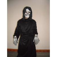 3 pcs. Adult one size grim reaper costume