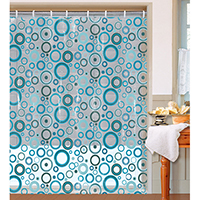 Printed PEVA Shower Curtain