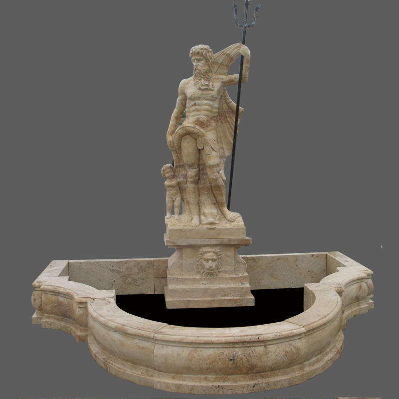 Sell Yellow travertine statue fountain