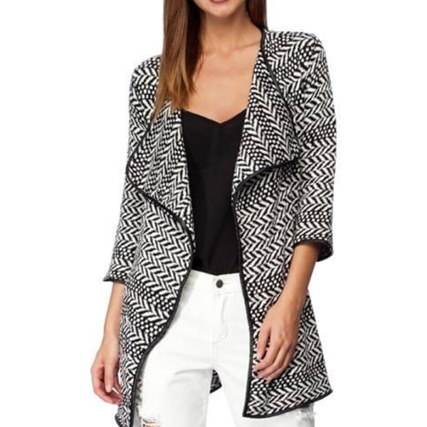Ladies' Zigzag Cardigan