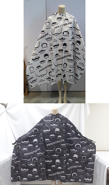 100% Water Resistant Polyester Pongee Woven Barber Cape