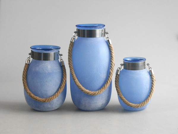 Matte Blue Lantern