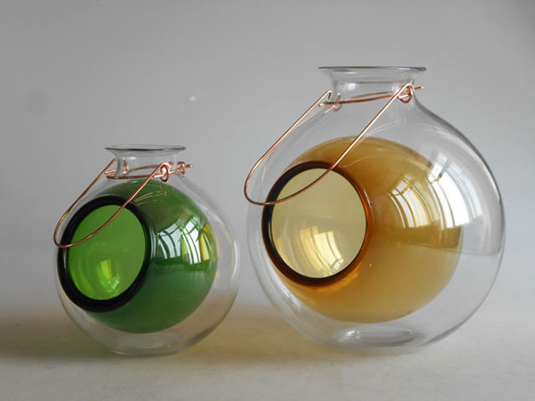 Green/Yellow Double-layer Tea Light Holder