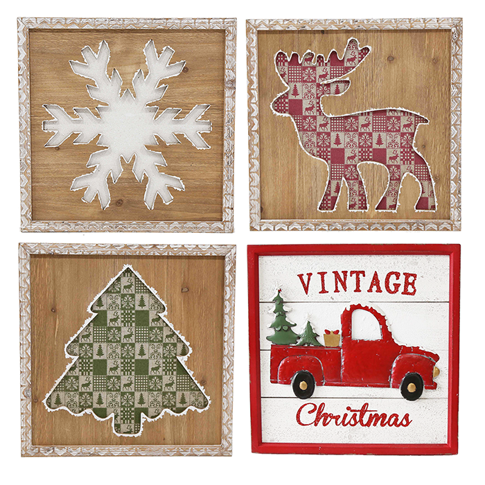 Christmas Retro Framed Pictures