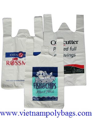 Hot sale HDPE Tshirt plastic bag