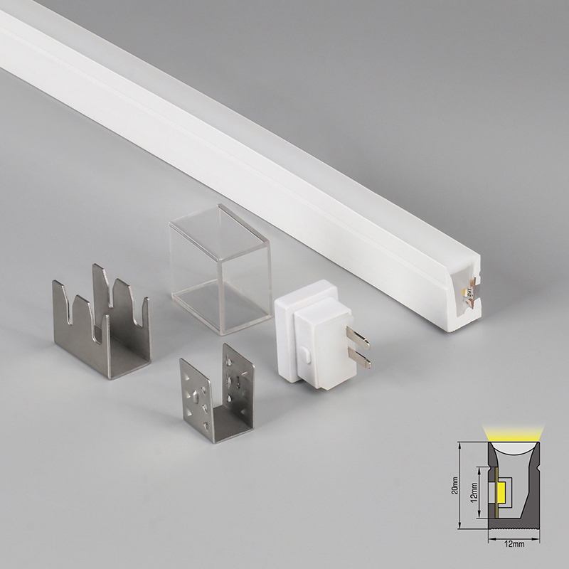 12*20mm Side Bend IP67 Waterproof Led Neon Rope Lights