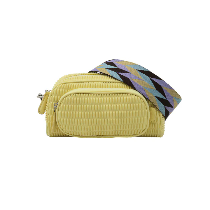 Wrinkle Imitation Leather Crossbody