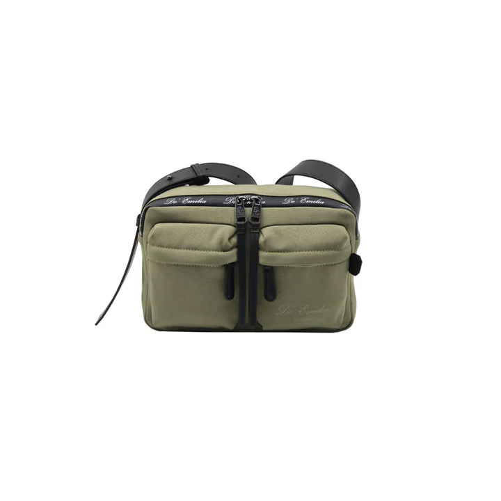 Waterproof Nylon with Cow Leather Crossbody Bag