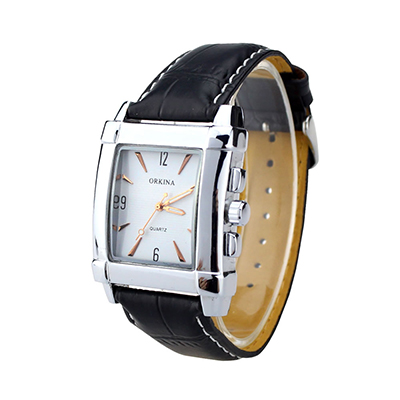 Fashion Rectangular Case Quartz Wrist Watch