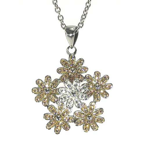 Stainless Steel Flower Pendant