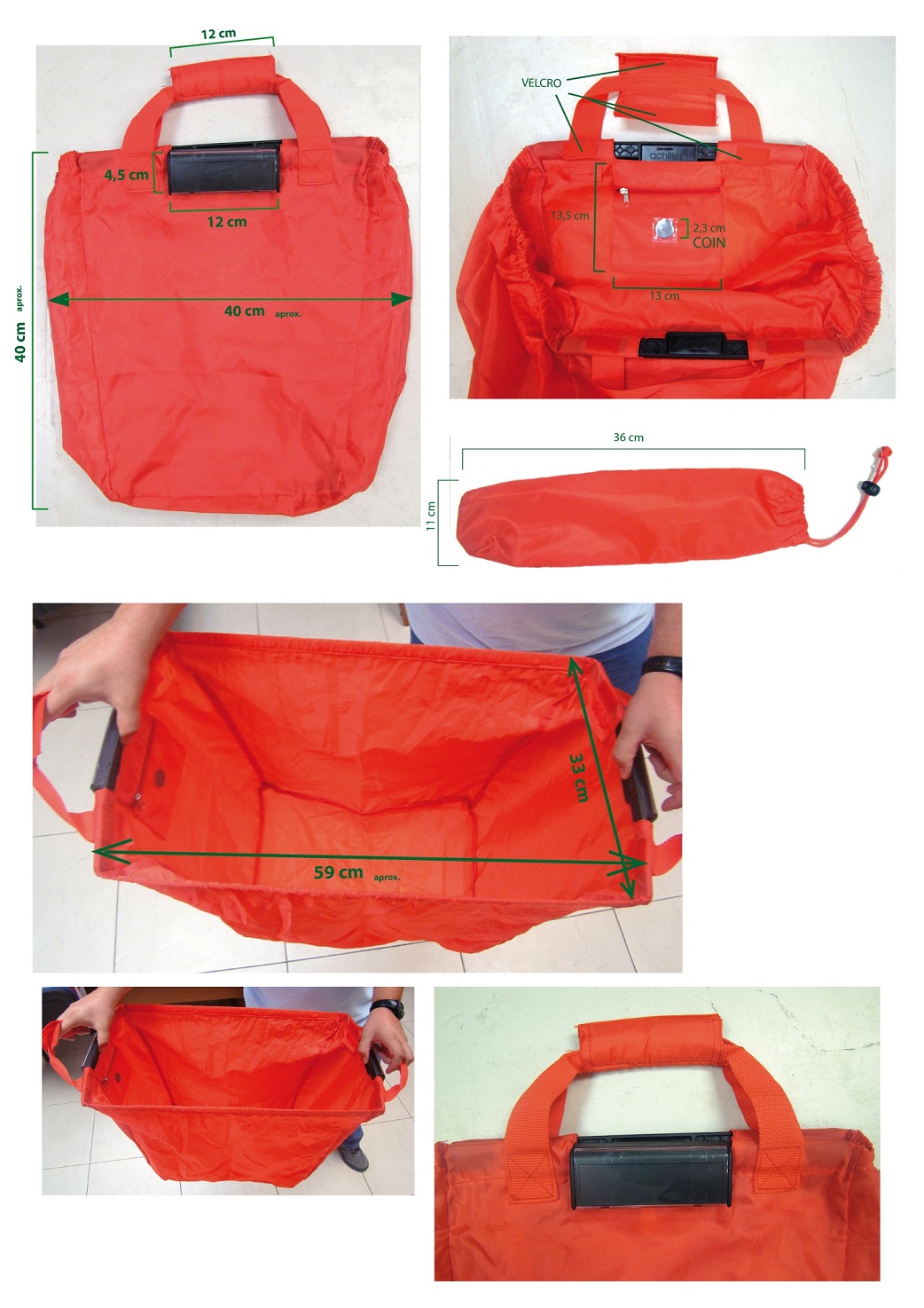 Convenient Supermarket Cart Shopping Bag