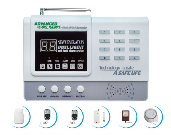2012 Newest Wireless 99 Zones Home Alarm System With Voice
