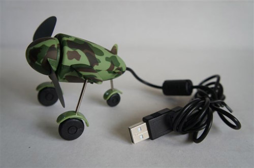 Aeroplane USB Fan-Camouflage Green