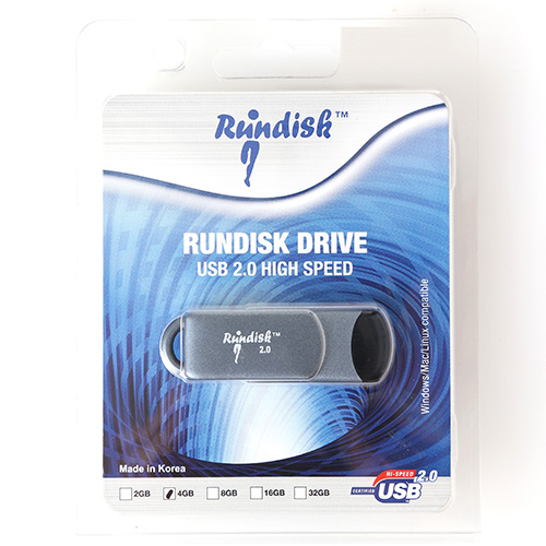 4GB RUNDISK DRIVE USB 2.0 HIGH SPEED
