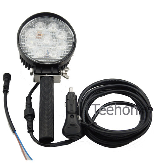 dual-purpose 27W LED Work Light for off-road vehicles or portability