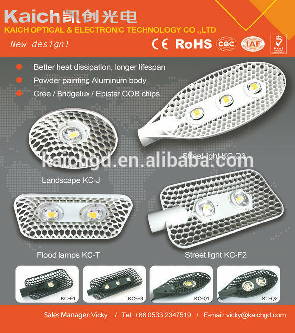 Led Street Light/solar Kaich Kc-q3 High Efficiency, Independent Patent, Low Cost, 120-240w