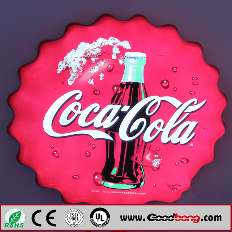 Vacuum Moulding 3d Round Acrylic Led Light Boxes