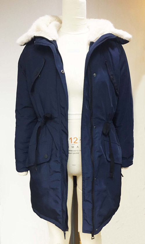 Ladies Fur Hooded Parka