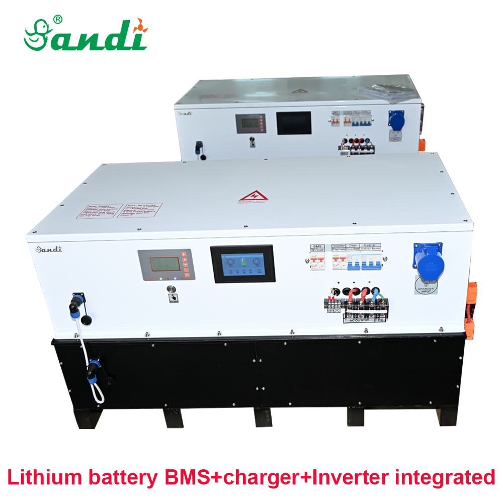 All in one system 32KWH LiFePO4 Lithium Battery with AC Charger and 12-15KW Inverter