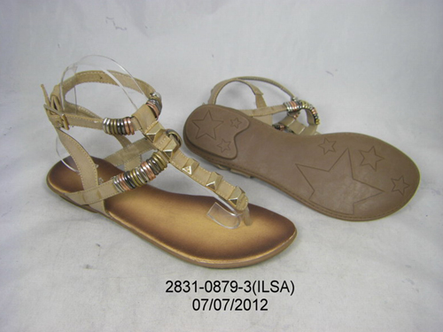 Flat sandal of Ladies shoes