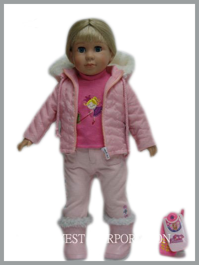 18 American Cute Girl Doll With Fashion Accessories