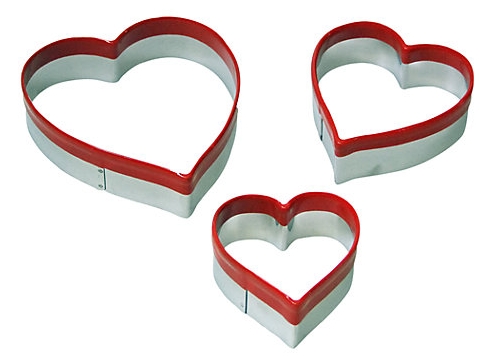 Heart Cookie Cutters, Set of 3