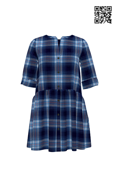 V-Neck Frill Dress
