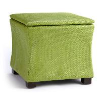 Faux Leather Ottoman