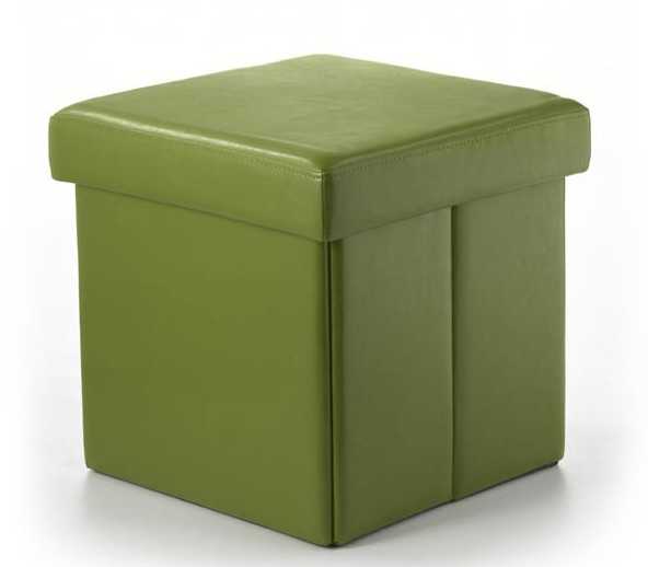 Foldable Faux Leathers Ottoman