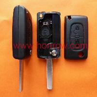 Peugeot 307 Blade 2 Buttons Flip Remote Key Shell ( Va2 Blade - 2button - With Battery Place )
