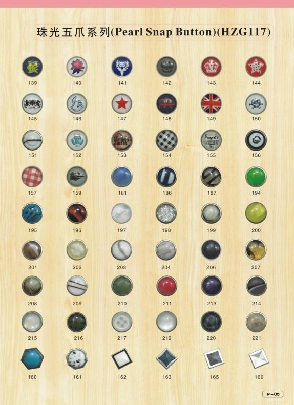 Pearl Snap Button Hzg117