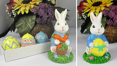 Easter Egg Candle / Rabbit Candle with Carrot / Rabbit Candle with Egg
