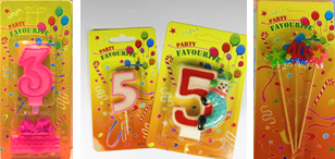 Number Candle Set / Number Candle Pick / Number Candle