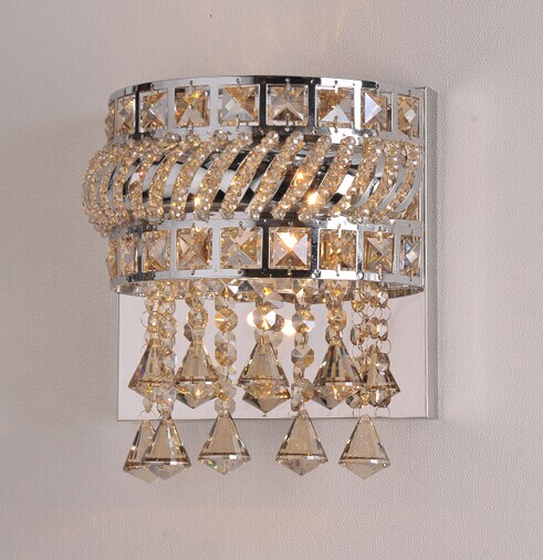 crystal wall light