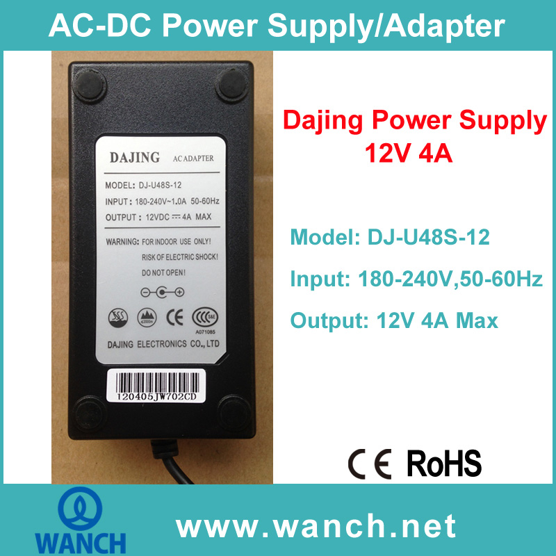 12V 4A Power Supply for LCD/LED Monitor DJ-U48S-12