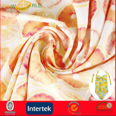 Stretch Lycra Knitting Printed Fabric For Fashion Garment (jn001)