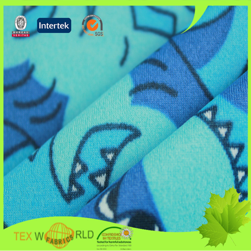 Sell Stretch Lycra Knitting Printed Fabric for Swimwear Garment (JN001)