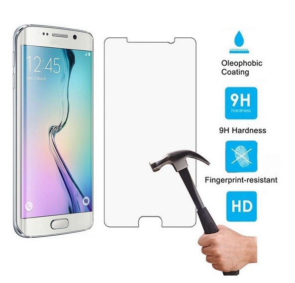 3d Full Coverage 2.5d Curved Edge 9h Hardness Anti-oil Premium Samsung Galaxy S6 Screen Protector Te