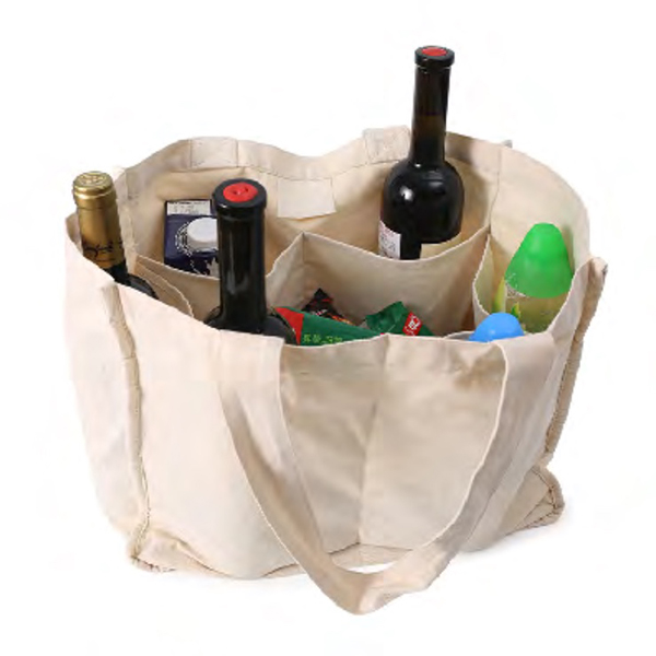 Canvas Wine Tote Bag