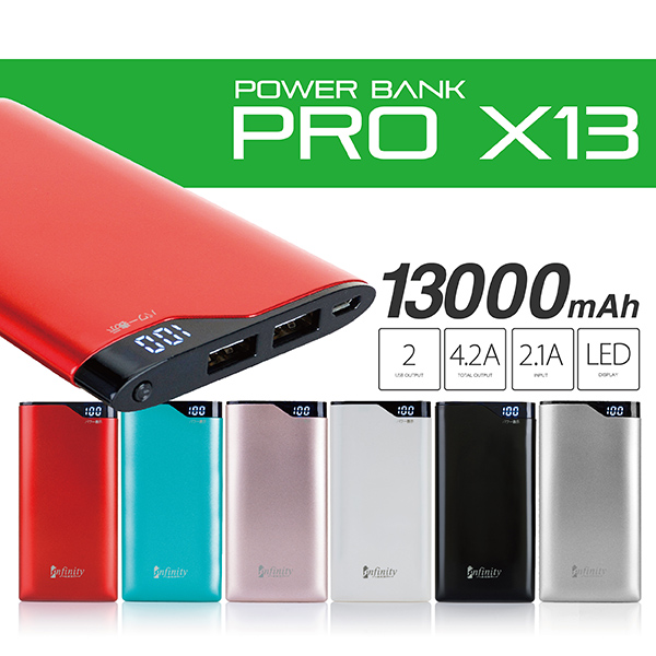 Infinity-Pro X13 13000mAh Powerbank