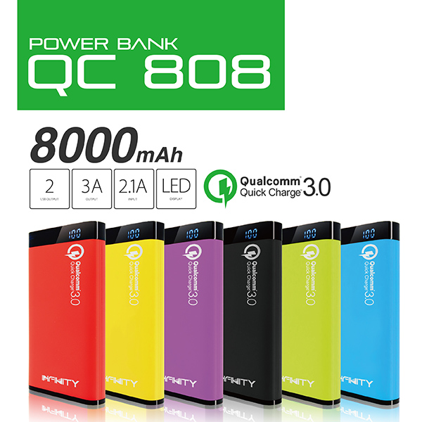 INFINITY QC 808 8000mAh Powerbank