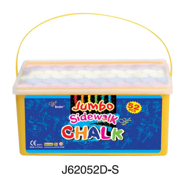 52 Pieces Sidewalk Chalk