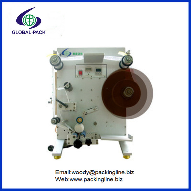 Semi automatic round bottles labeling machine GLB-130