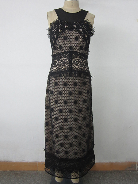 Patched Lace Gown